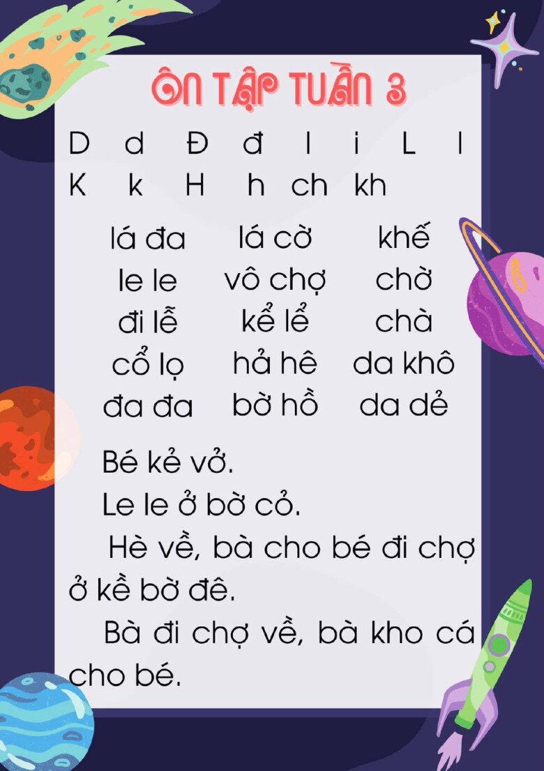 15 bài luyện đọc âm, vần, câu, đoạn đơn giản cho bé, vừa học vừa chơi cùng bố mẹ - 3