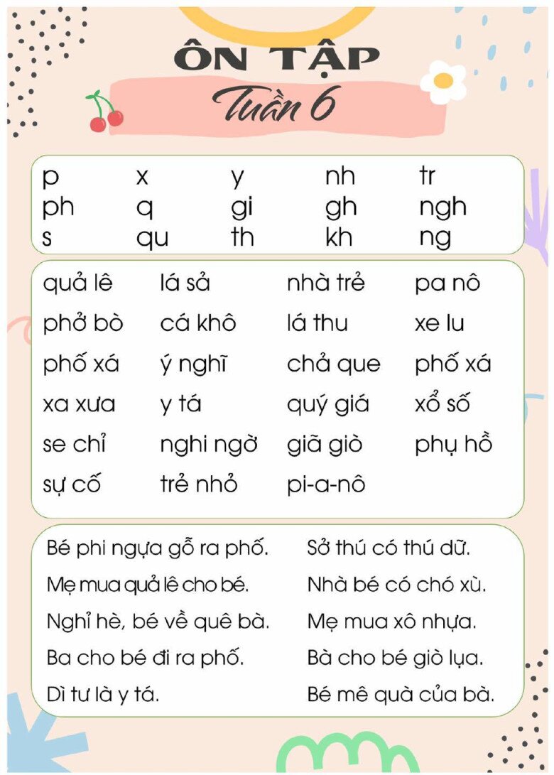 15 bài luyện đọc âm, vần, câu, đoạn đơn giản cho bé, vừa học vừa chơi cùng bố mẹ - 6