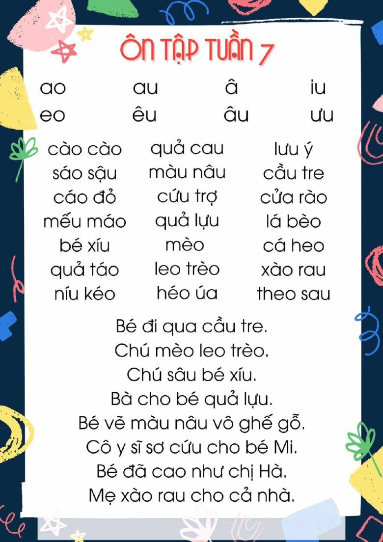 15 bài luyện đọc âm, vần, câu, đoạn đơn giản cho bé, vừa học vừa chơi cùng bố mẹ - 7