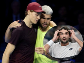 5 khoảnh khắc rung chuyển tennis 2025: Alcaraz - Sinner thống trị, chuyện 