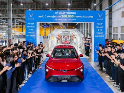 Thông tin doanh nghiệp - Nhà máy Vinfast Hải Phòng xuất xưởng chiếc ô tô điện thứ 200.000 trong năm 2025