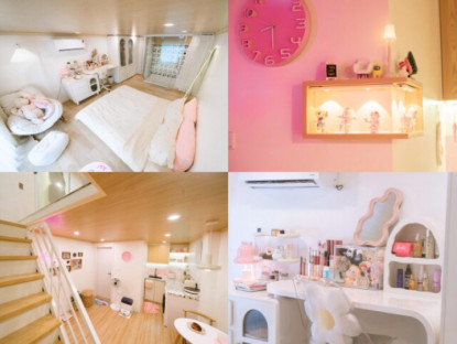 Gia đình - Gái xinh 2K tích lũy tiền từ thời sinh viên, tiết kiệm được 100 triệu đồng thiết kế căn nhà gác xép màu hồng 40m2 đẹp mê