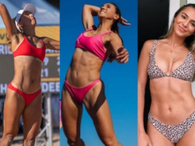 Người đẹp bóng chuyền Chacon mặc bikini, 