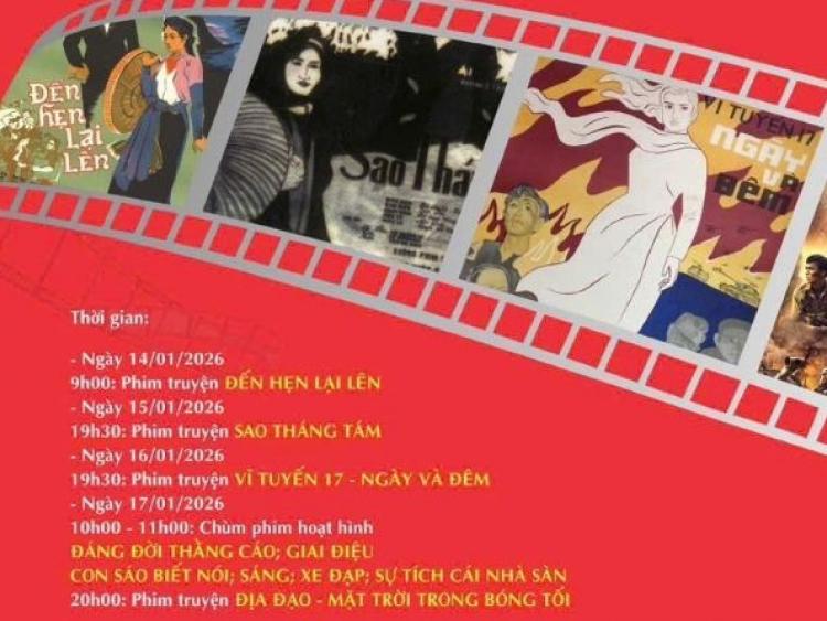 Viện Phim Việt Nam tổ chức chiếu phim chào mừng Đại hội lần thứ XIV của Đảng