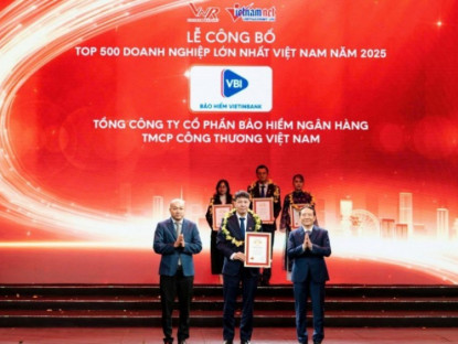 Thông tin doanh nghiệp - Bảo hiểm VietinBank tăng trưởng bền vững trong Top 500 doanh nghiệp lớn nhất Việt Nam
