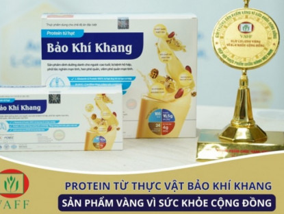 Thông tin doanh nghiệp - Protein đạm từ thực vật Bảo Khí Khang tự hào vinh danh “Sản phẩm vàng vì sức khỏe cộng đồng”