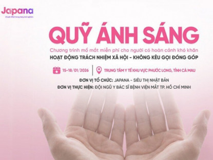 Nhịp cầu doanh nghiệp - Japana minh bạch Quỹ Ánh Sáng phối hợp bệnh viện mắt TP. HCM mổ mắt miễn phí cho người có hoàn cảnh khó khăn