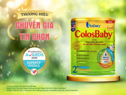 Nhịp cầu doanh nghiệp - ColosBaby Gold 2+ đạt giải thưởng “chuyên gia tin chọn” danh mục sữa công thức cho bé tại Webtretho Awards 2025