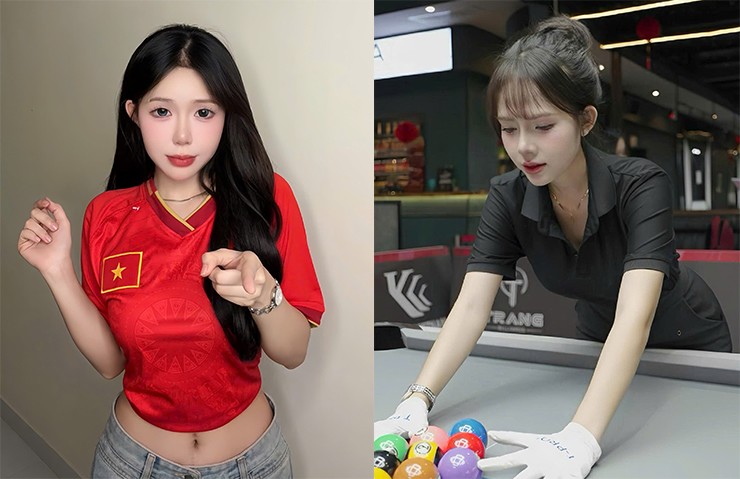 Người đẹp bi-a nhảy gợi cảm ăn mừng U23 Việt Nam vào bán kết, MC Túy Cát mê mẩn Đình Bắc - 1