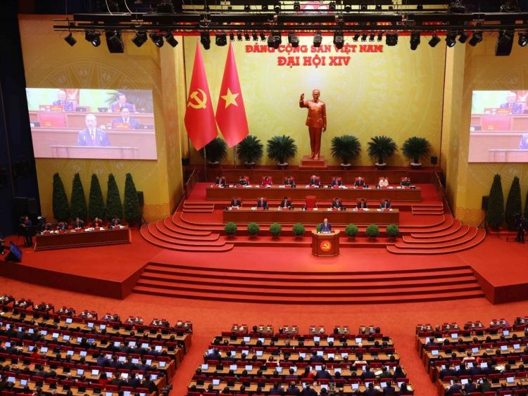 Đại hội đại biểu toàn quốc lần thứ XIV của Đảng bước vào ngày làm việc thứ ba