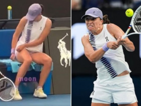 Tay vợt số 2 thế giới tự tay xé váy ở Australian Open 2026, khán giả “đứng hình”