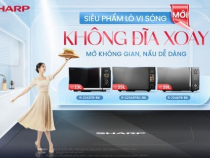 Thông tin doanh nghiệp - Sharp ra mắt lò vi sóng không đĩa xoay mới: Mở không gian, nấu dễ dàng