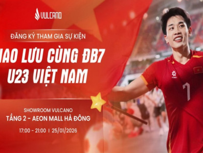 Thông tin doanh nghiệp - Vulcano đồng hành cũng cầu thủ Đình Bắc trong sự kiện giai lưu đầu năm