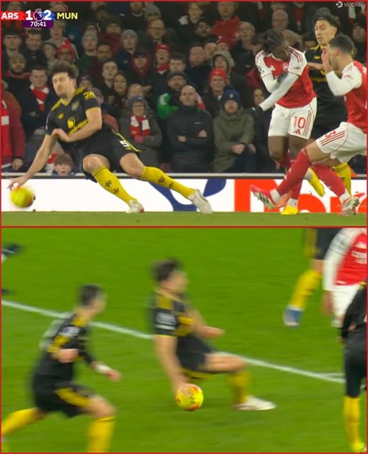 Vì sao MU thoát phạt đền, dù Maguire để bóng chạm tay trong vòng cấm? - 1