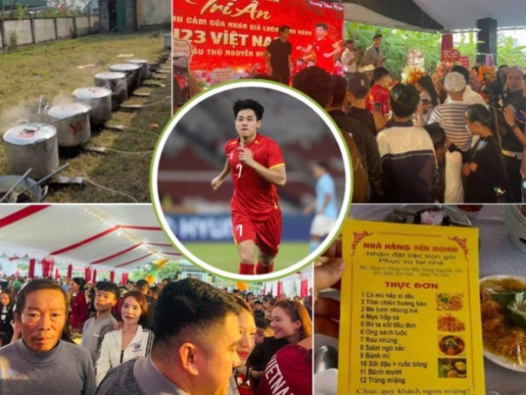 Hơn 2.000 người tới nhà Đình Bắc ăn cỗ, thực đơn 180 mâm có những gì?