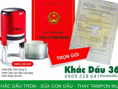 Thông tin doanh nghiệp - Khắc dấu tại TPHCM lấy ngay