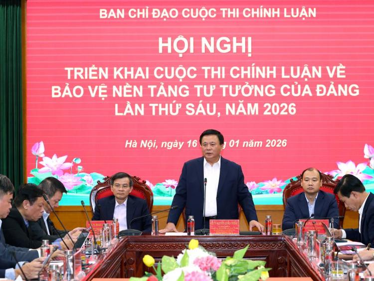Triển khai Cuộc thi chính luận về bảo vệ nền tảng tư tưởng của Đảng lần thứ Sáu, năm 2026