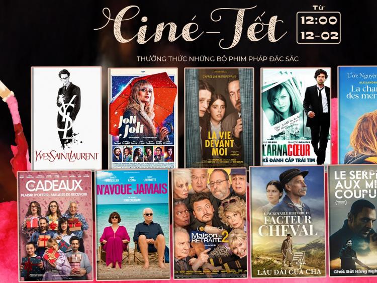 Chiếu miễn phí 11 bộ phim trong tháng phim Pháp đón Tết