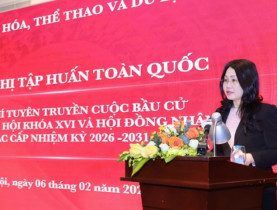 Hội nghị toàn quốc tập huấn tuyên truyền cuộc bầu cử đại biểu Quốc hội khóa XVI và HĐND các cấp nhiệm kỳ 2026-2031