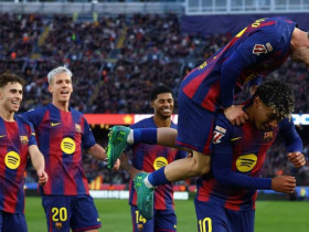 Barca có cửa ăn 4 như Arsenal, nhắm mốc 100 bàn trước Atletico