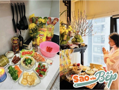 Gia đình - Chiêm ngưỡng mâm cỗ cúng ông công ông Táo của sao Việt: Người cầu kỳ gần chục món, người giản đơn