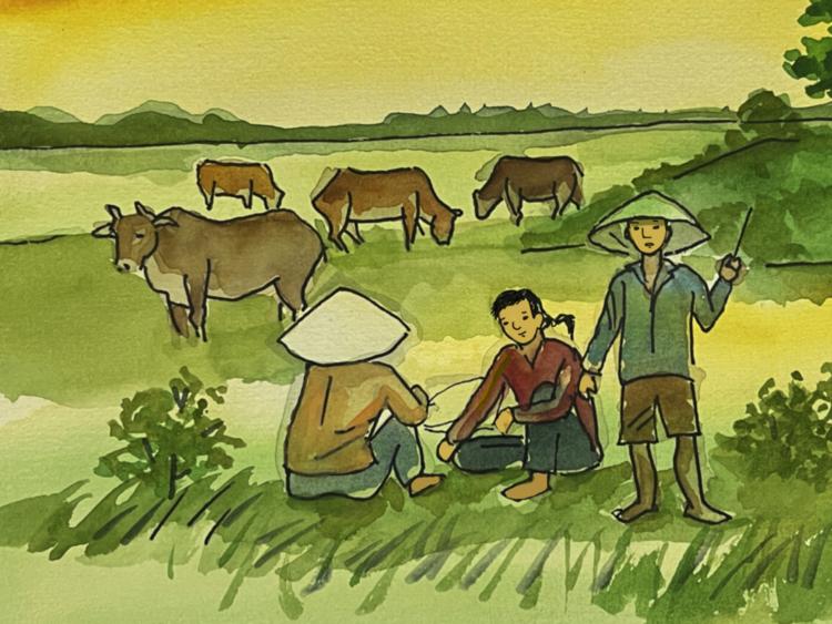 Kỷ niệm một thời đi chăn bò rất “tự nhiên” và rất “làng”