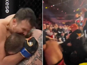 Võ sĩ MMA bắt chước Mike Tyson, cắn gần đứt tai đối thủ rồi ẩu đả trên võ đài