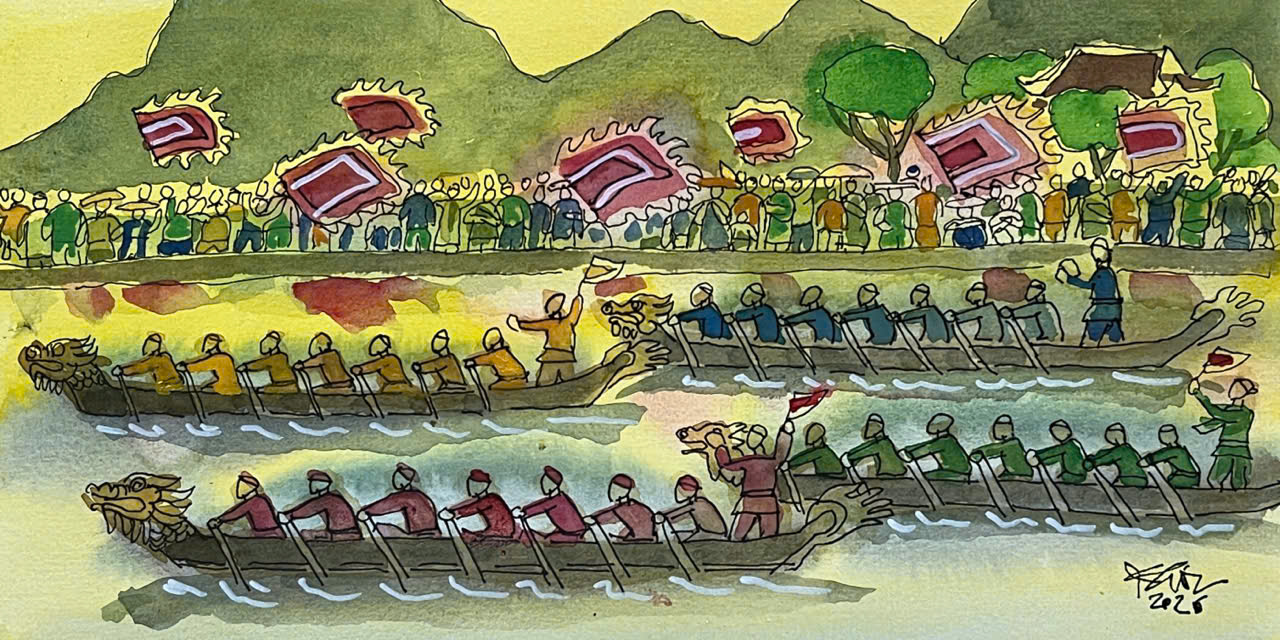 Vạn Xuân mở hội đua thuyền - 1