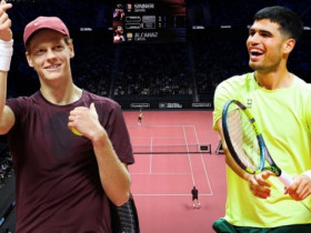 Sinner vượt Alcaraz chiếm ngôi số 1 thế giới ở bảng xếp hạng 