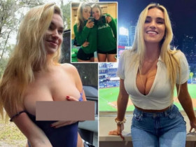 Người đẹp bóng chuyền khoe loạt ảnh quyến rũ, phải lấy tay đỡ vùng nhạy cảm