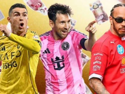 Thể thao - VĐV kiếm tiền vô đối nhất: Ronaldo đỉnh cao danh vọng, Messi dưới cả võ sĩ boxing
