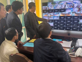 Hệ thống camera AI và thiết bị flycam được vận hành để đảm bảo an ninh, an toàn tại Lễ hội Du lịch Chùa Hương 2026