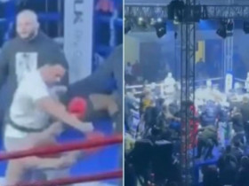 50 người ẩu đả trên võ đài, võ sĩ vừa thắng đã phải vào viện vì “ăn no đòn”