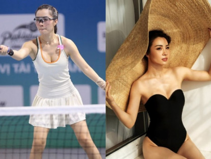 Thể thao - Hoa hậu Lê Nhàn chấn thương khi thi pickleball, không sợ tăng cân dip Tết