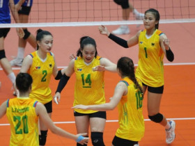 Dàn hoa khôi Long An đấu CLB Thái Lan tranh vé bóng chuyền châu Á, thắng set 3 nghẹt thở