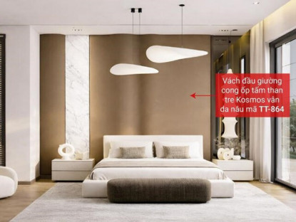 Nhịp cầu doanh nghiệp - Review ốp đầu giường 2026: Tại sao tấm than tre vân da là xu hướng mới?