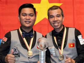 Bi-a VN thống trị nhiều đấu trường thế giới: Quyết Chiến, Hoàng Sao thi nhau nâng cúp