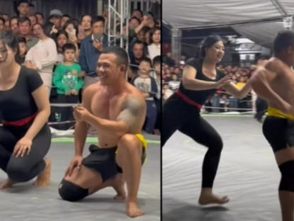 Thể thao - "Vua vật Đắk Lắk" đấu hot girl Anh Thơ, vừa vật vừa chạy vẫn nhận thất bại