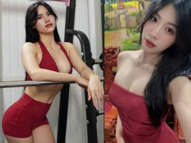 Người đẹp mặc đồ bó sát đấu vật gây ầm ĩ, chưa đấu với Anh Thơ đã xin 