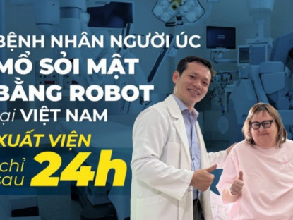Thông tin doanh nghiệp - Bệnh nhân người Úc mổ sỏi mật bằng Robot tại Việt Nam xuất viện chỉ sau 24 giờ