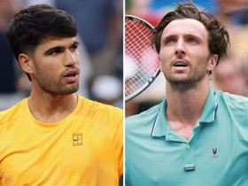 Trực tiếp tennis Alcaraz - Rinderknech: Alcaraz đoạt set 2 (Indian Wells)