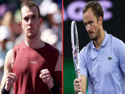 Thể thao - Video tennis Draper - Medvedev: Choáng váng set 1, ảnh hưởng từ Djokovic (Indian Wells)