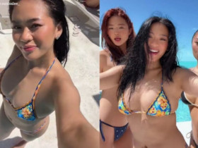 Cô gái H'Mông đoạt HCV Olympic, mặc bikini nóng bỏng mừng sinh nhật