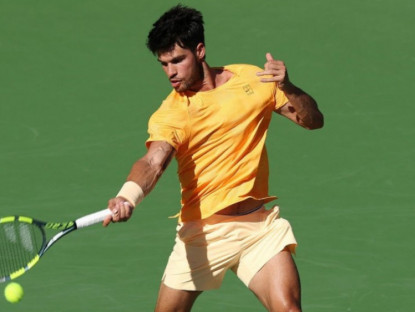 Thể thao - Video tennis Alcaraz - Medvedev: 98 phút thăng hoa, cú sốc hạt giống số 1 (Indian Wells)