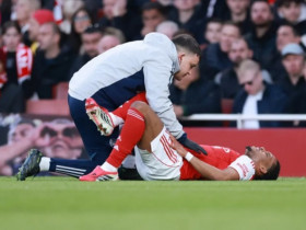 Hậu vệ trụ cột chấn thương, Arsenal nhận tin dữ trước đại chiến Man City