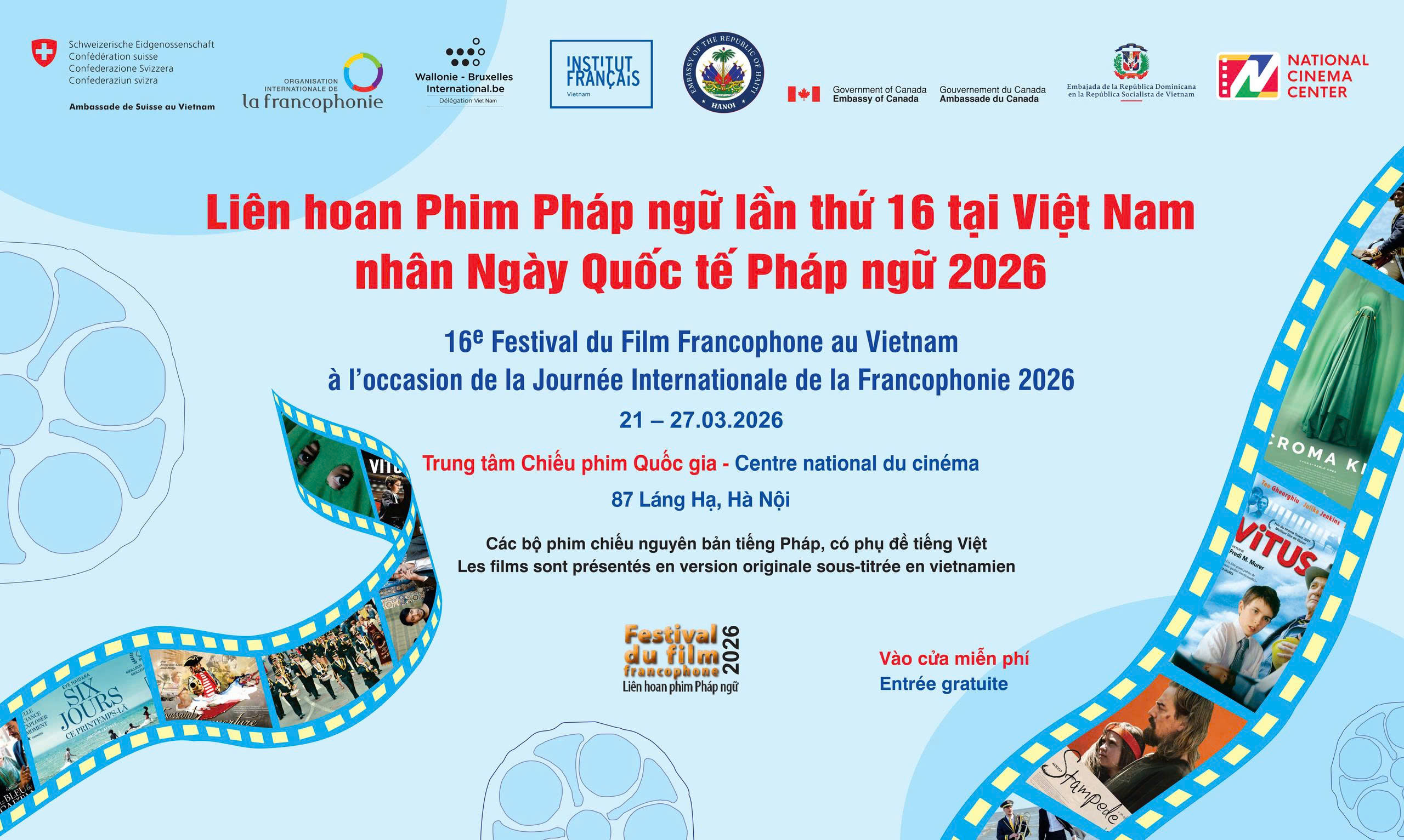 Chiếu miễn phí 7 bộ phim tại Liên hoan Phim Pháp ngữ lần thứ 16 tại Việt Nam - 1