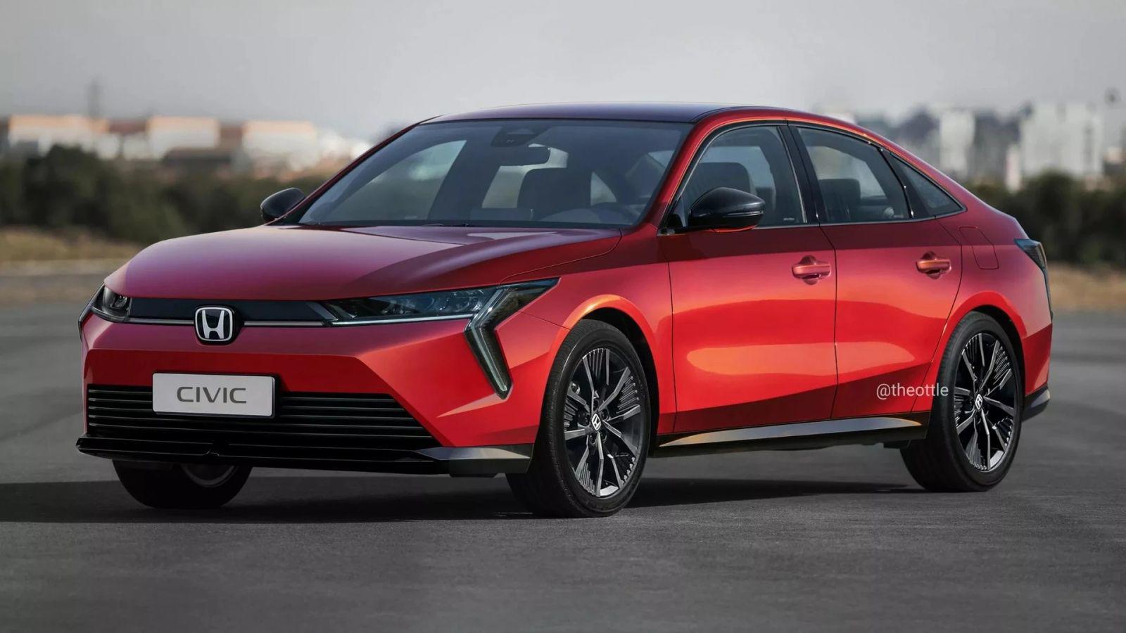 Honda Civic thế hệ mới lộ ảnh phác thảo - 1