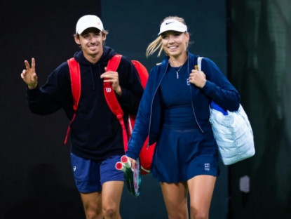 Thể thao - Cặp "tiên đồng ngọc nữ" tennis ở chung phòng, chia sẻ hình phạt lạ tại Miami Open