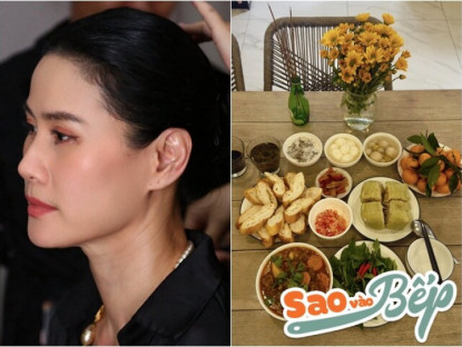Gia đình - Thân Thúy Hà khoe cơm trưa làm dân mạng "rớt nước miếng", đến bữa cỗ cúng ba ai nhìn cũng xúc động