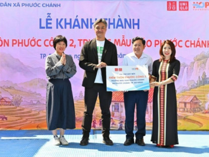 Thông tin doanh nghiệp - UNIQLO Việt Nam khánh thành điểm trường thôn Phước Công 2, trường mẫu giáo Phước Chánh